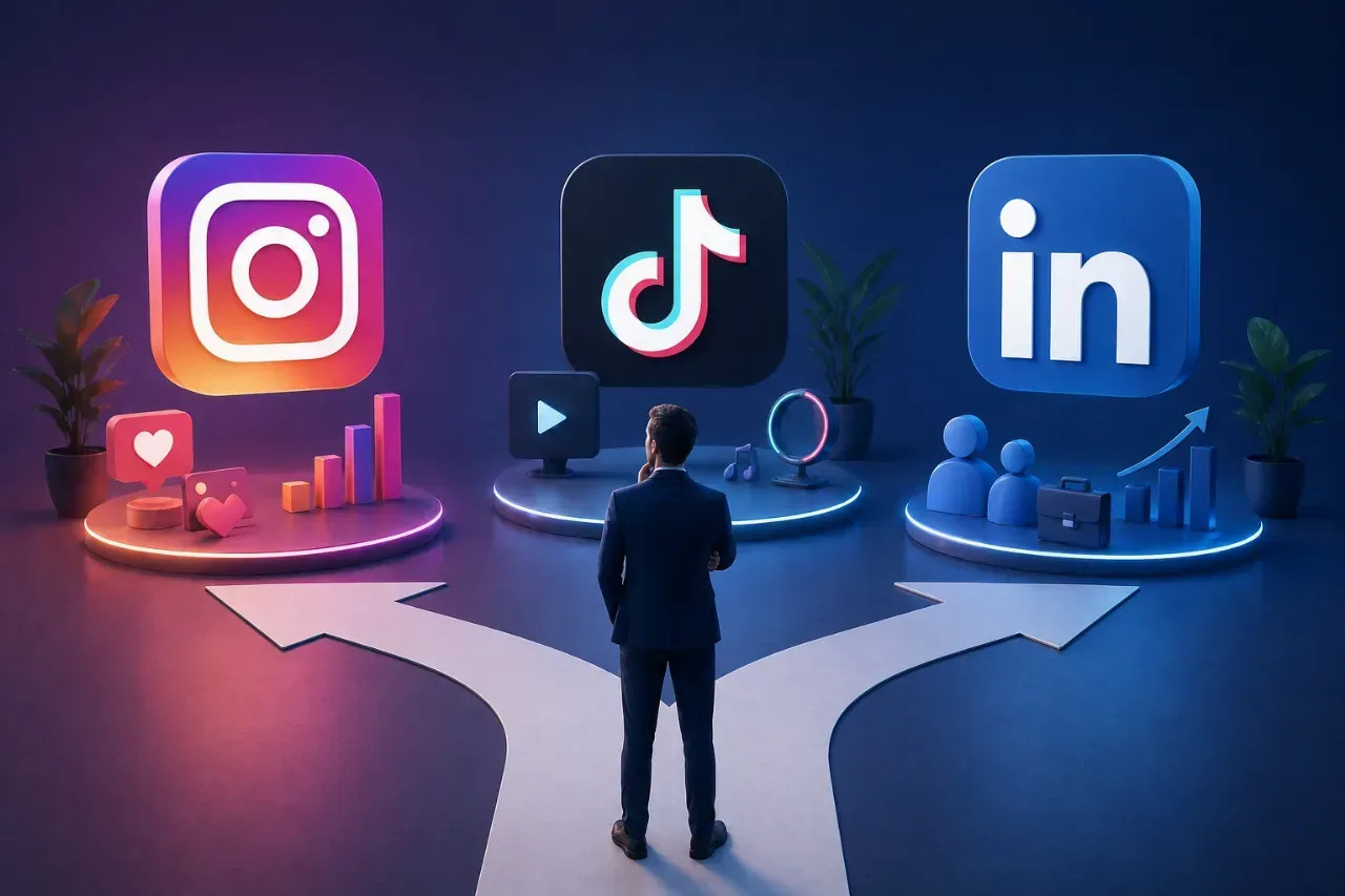 Instagram, TikTok ou LinkedIn : que choisir ?