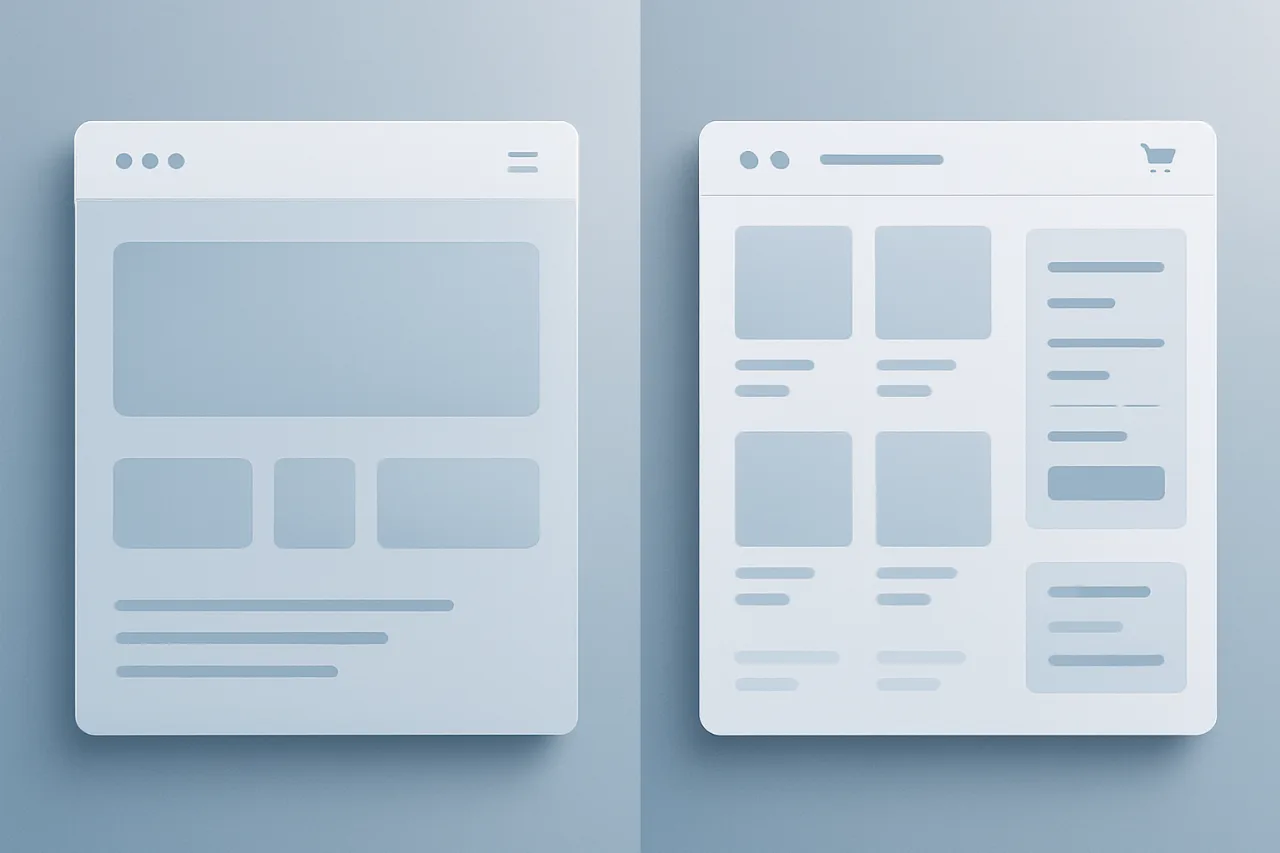 Site vitrine vs e-commerce : quel choix pour votre TPE ?