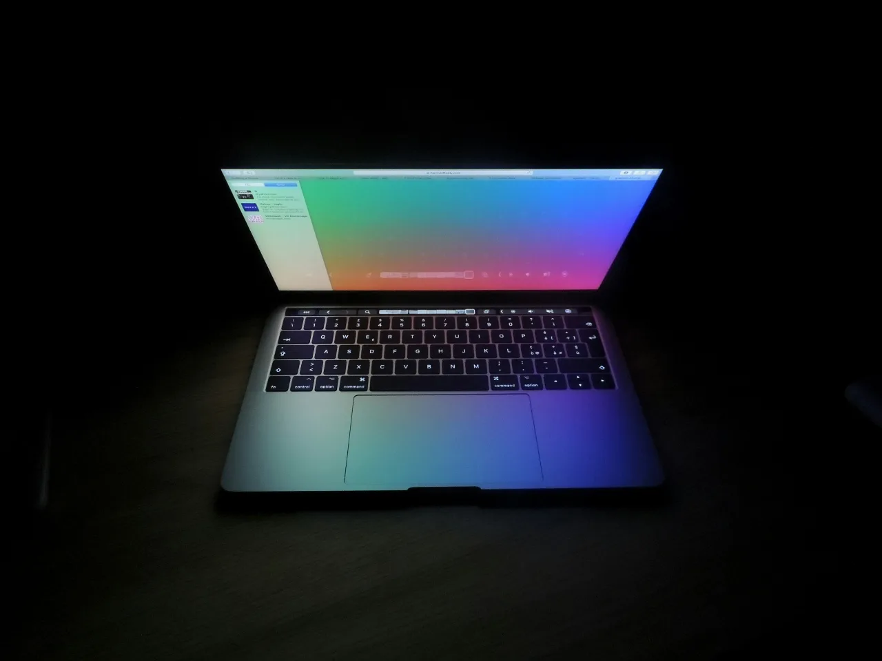 silver MacBook